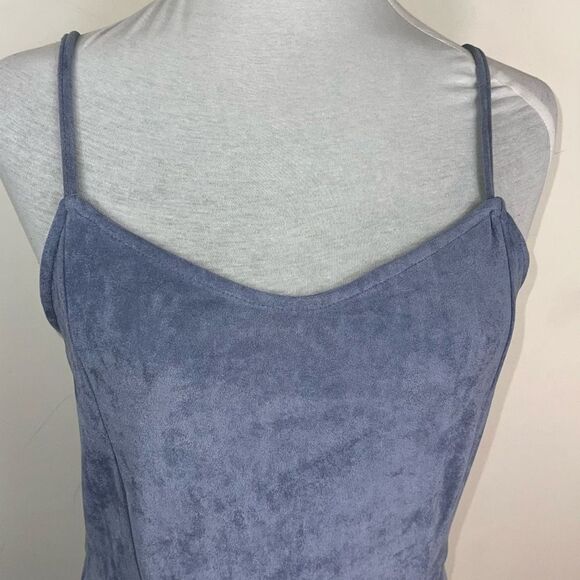 Bishop + Young Elizabeth Crosby Gabrielle Faux Suede Slip Dress (M) - Picture 4 of 11